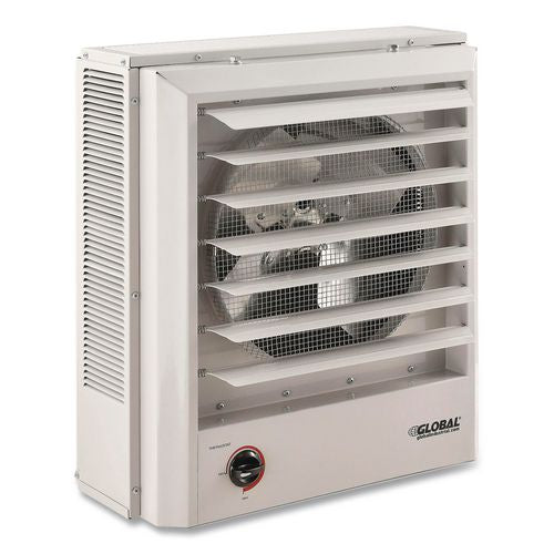 Image of Global Industrial® 246103 Unit Heater, Horizontal or Vertical Downflow, 10,000 W, 18.12 x 16.75 x 16.06, White