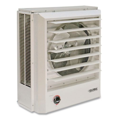 Image of Global Industrial® 246132 Unit Heater Horizontal or Vertical Downflow, Multi-Watt, 7,500 W, 19 x 8.5 x 21.43, White