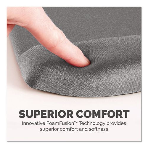 Image of Fellowes® 9252201 PlushTouch Mouse Pad with Wrist Rest, 7.25 x 9.38, Graphite
