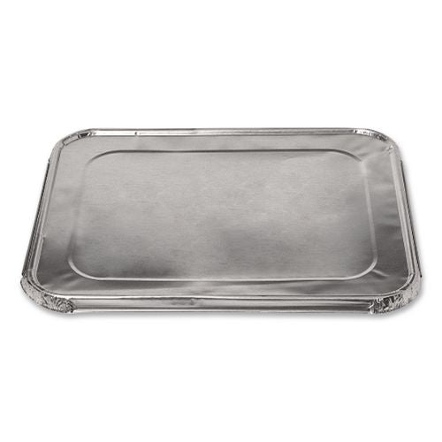 Image of HFA® 2049-00-100 Steam Pan Foil Lids, Fits Half-Size Pan, 25 Gauge, 12.81 x 10.44, 100/Carton