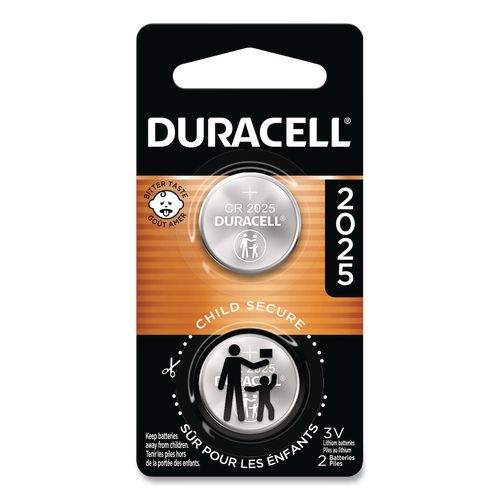 Image of Duracell® DURDL2025B2PK Lithium Coin Batteries, 2025, 2/pack