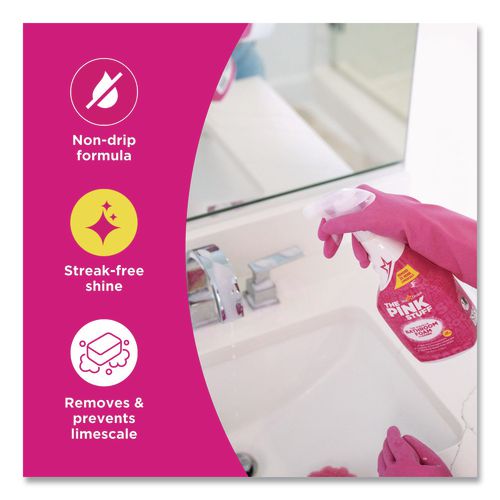Image of The Pink Stuff RST823787 Miracle Bathroom Foam Cleaner, Fruity Scent, 25.4 oz Trigger Spray Bottle