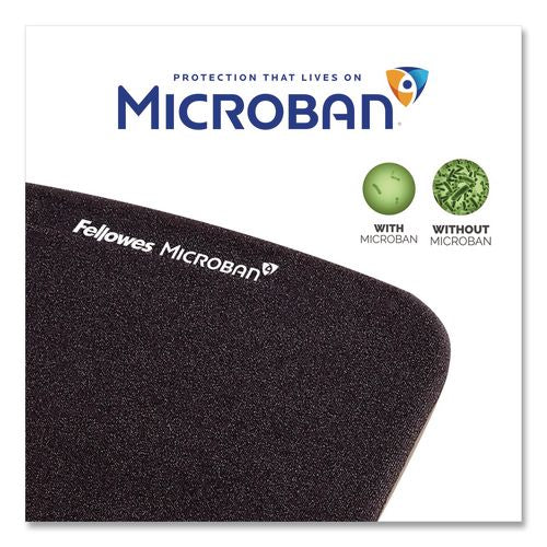 Image of Fellowes® 9252301 PlushTouch Keyboard Wrist Rest with FoamFusion Technology, 18.12 x 3.19, Graphite