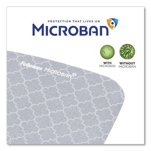 Image of Fellowes® 9549701 PlushTouch Mouse Pad with Wrist Rest, 7.25 x 9.38, Lattice Design