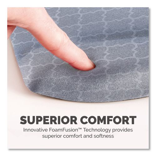Image of Fellowes® 9549701 PlushTouch Mouse Pad with Wrist Rest, 7.25 x 9.38, Lattice Design