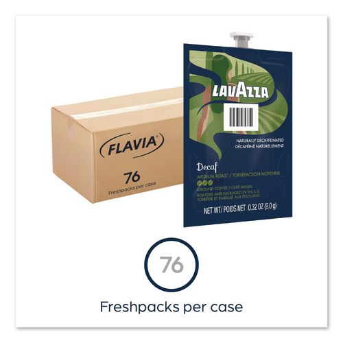 Image of FLAVIA® 48747 Lavazza Decaf Freshpack, 76/Carton