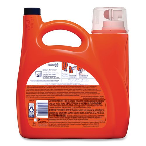 Image of Tide® 80866053 HE Liquid Laundry Detergent, Original Scent, 100 Loads, 125 oz Pour Bottle, 4/Carton