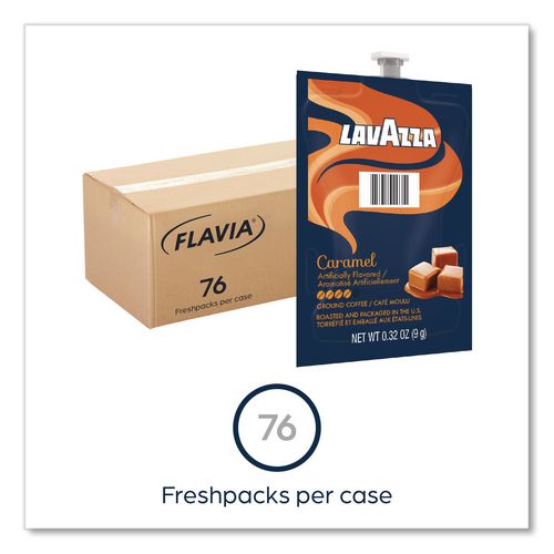 Image of FLAVIA® 48750 Lavazza Carmel Coffee Freshpack, 76/Carton