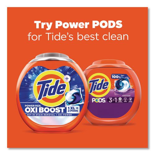 Image of Tide® 80870797 Pods, HE Compatible, Spring Meadow, 85 oz, 112 Pods/Tub, 4 Tubs/Carton