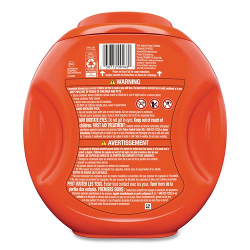 Image of Tide® 80870804 PODS Laundry Detergent, HE Compatible, Spring Meadow, 57 oz Tub, 76 Pacs/Tub