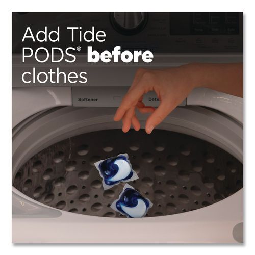 Image of Tide® 80870804 PODS Laundry Detergent, HE Compatible, Spring Meadow, 57 oz Tub, 76 Pacs/Tub