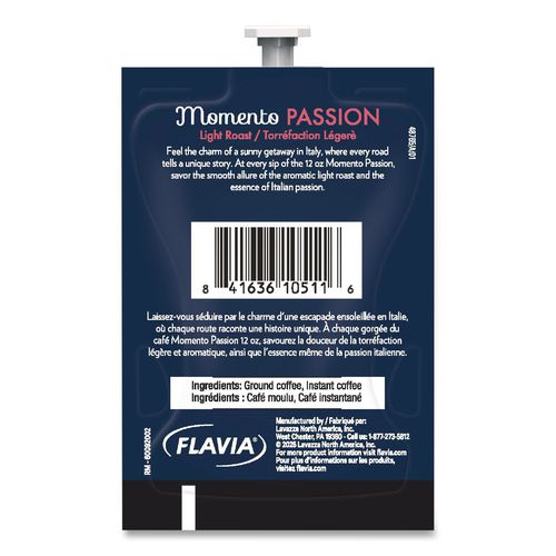 Image of FLAVIA® 48790 Lavazza Momento Passion Coffee Freshpack, 38/Carton