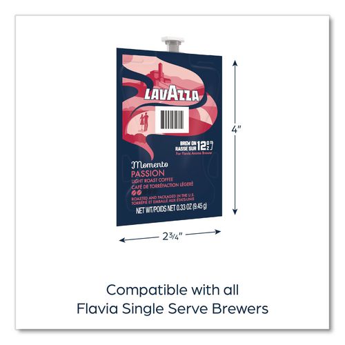 Image of FLAVIA® 48790 Lavazza Momento Passion Coffee Freshpack, 38/Carton