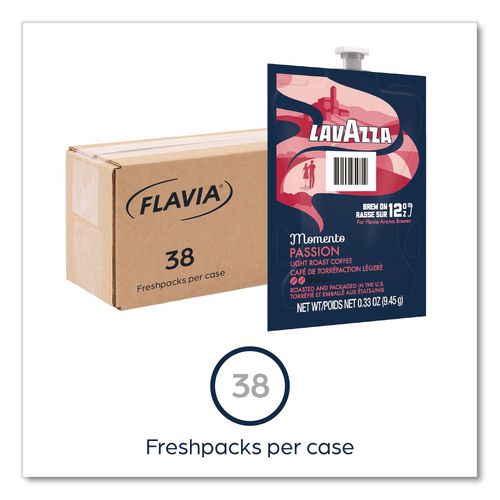 Image of FLAVIA® 48790 Lavazza Momento Passion Coffee Freshpack, 38/Carton