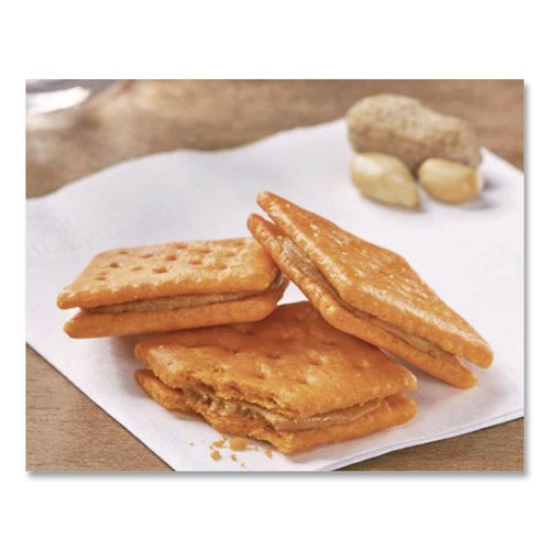 Image of Keebler® KEE21164 Sandwich Crackers, Cheese And Peanut Butter, 8-Piece Snack Pack, 12/box