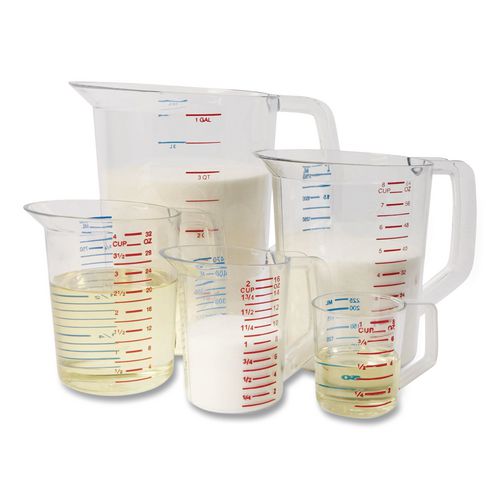 Image of Rubbermaid® Commercial FG321600CLR Bouncer Measuring Cup, 32 oz, Plastic, Clear