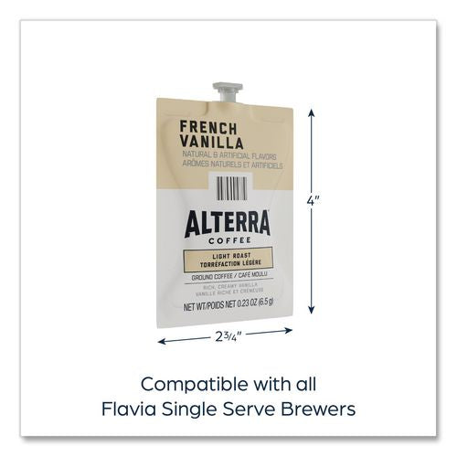 Image of FLAVIA® 48721 Alterra French Vanilla Coffee Freshpack, 40/Carton