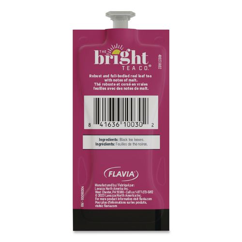 Image of FLAVIA® 48724 The Bright Tea Co. English Breakfast Black Tea Freshpack, 40/Carton