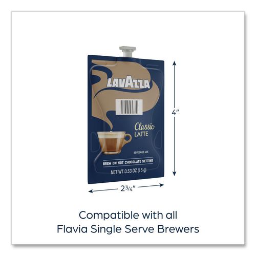 Image of FLAVIA® 48688 Lavazza Classic Latte, 72/Carton