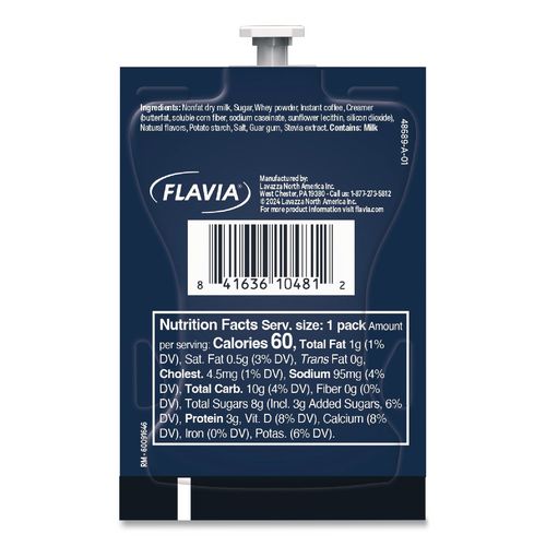 Image of FLAVIA® 48689 Lavazza Vanilla Latte, 72/Carton