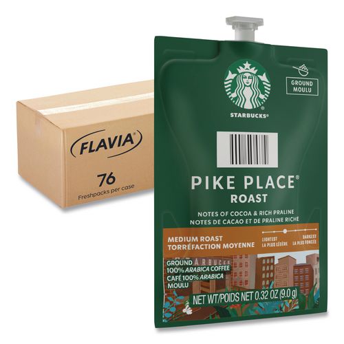 Image of FLAVIA® 48103 Starbucks Pike Place Roast Coffee Freshpack, 76/Carton