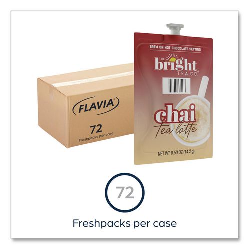 Image of FLAVIA® The Bright Tea Co. Chai Tea Latte Freshpack, 72/Carton