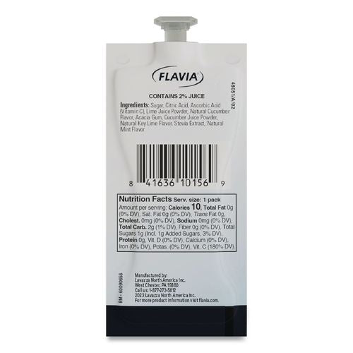 Image of FLAVIA® 48051 Cucumber Lime Mint Infused Water Freshpack, 100/Carton