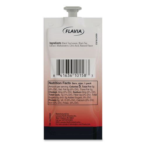 Image of FLAVIA® 48047 The Bright Tea Co. Unsweetened Iced Black Tea Freshpack, 100/Carton