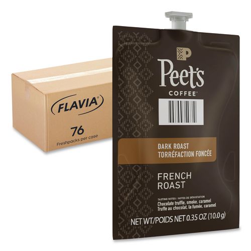 Image of FLAVIA® 48036 Peet's French Roast Coffee Freshpack, 76/Carton