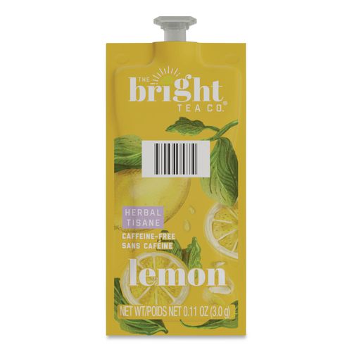 Image of FLAVIA® 48022 The Bright Tea Co. Lemon Herbal Tea Freshpack, 100/Carton