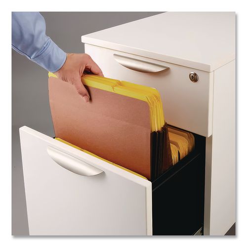 Image of Pendaflex® 45303 Premium Reinforced Expanding File Pockets, 7" Expansion, Legal Size, Red Fiber, 5/box