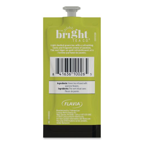 Image of FLAVIA® 48023 The Bright Tea Co. Green with Jasmine Tea Freshpack, 100/Carton