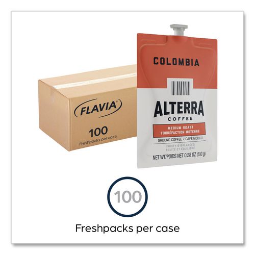Image of FLAVIA® 48006 Alterra Columbia Coffee Freshpack, 100/Carton