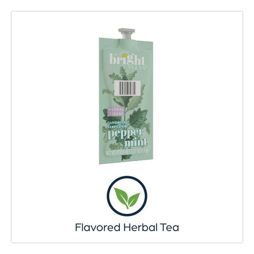 Image of FLAVIA® 48025 The Bright Tea Co. Peppermint Herbal Tea Freshpack, 100/Carton