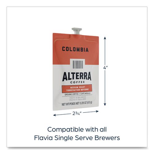 Image of FLAVIA® 48006 Alterra Columbia Coffee Freshpack, 100/Carton
