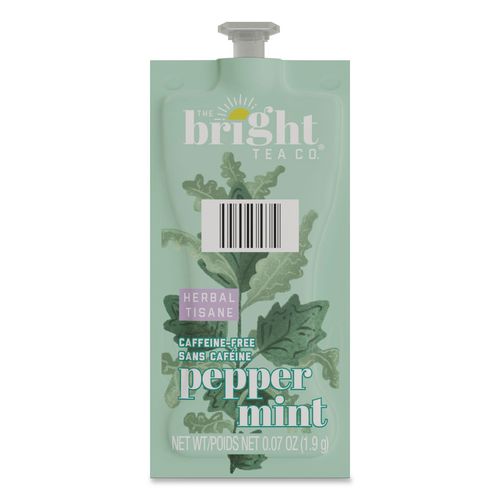 Image of FLAVIA® 48025 The Bright Tea Co. Peppermint Herbal Tea Freshpack, 100/Carton