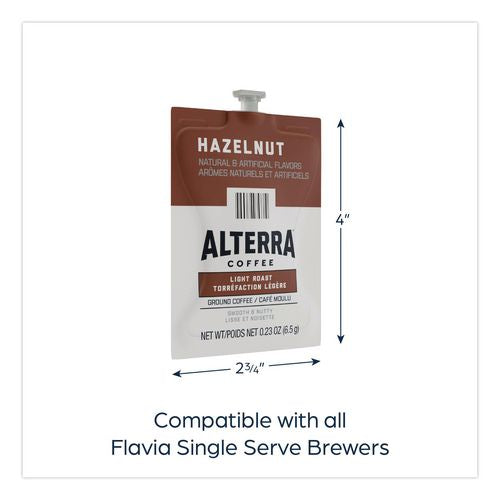 Image of FLAVIA® 48011 Alterra Hazelnut Coffee Freshpack, 100/Carton