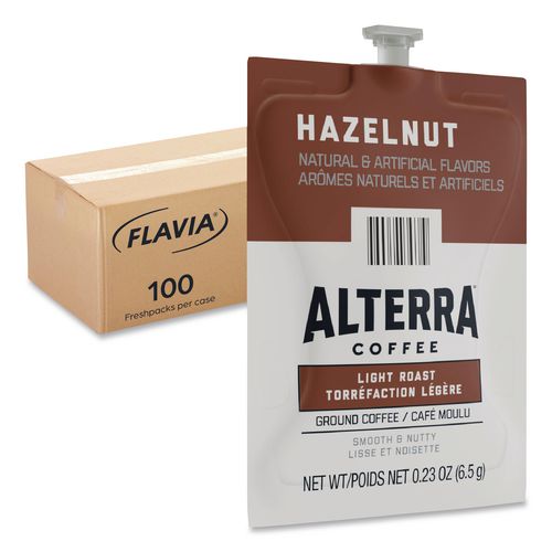 Image of FLAVIA® 48011 Alterra Hazelnut Coffee Freshpack, 100/Carton