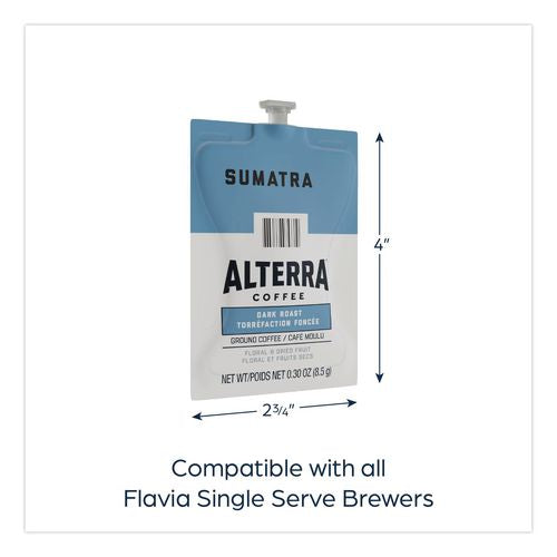Image of FLAVIA® 48017 Alterra Sumatra Coffee Freshpack, 100/Carton