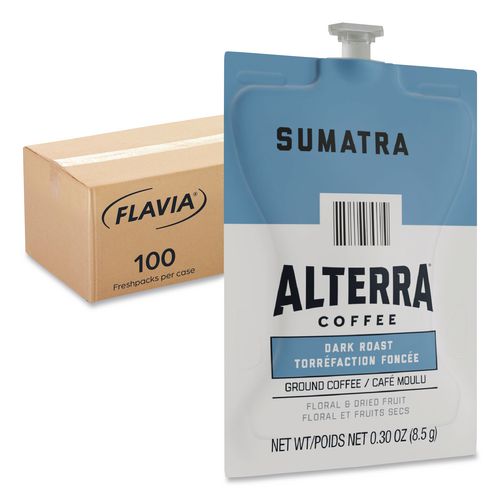 Image of FLAVIA® 48017 Alterra Sumatra Coffee Freshpack, 100/Carton
