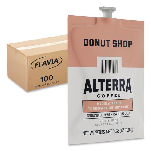 Image of FLAVIA® 48019 Alterra Donut Shop Coffee Freshpack, 100/Carton