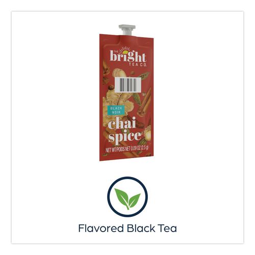 Image of FLAVIAÂ® The Bright Tea Co. Chai Spice Black Tea Freshpack, 100/Carton