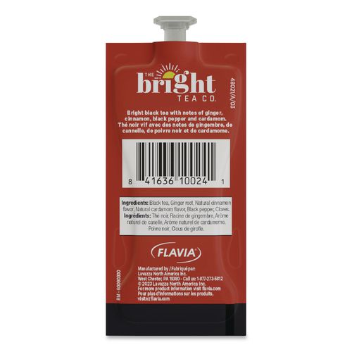 Image of FLAVIAÂ® The Bright Tea Co. Chai Spice Black Tea Freshpack, 100/Carton