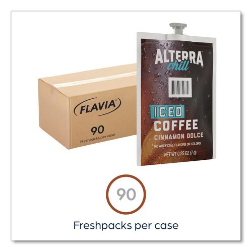 Image of FLAVIA® 48061 Alterra Cinnamon Dolce Iced Coffee Freshpack, 90/Carton