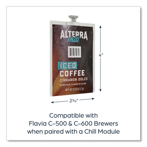 Image of FLAVIA® 48061 Alterra Cinnamon Dolce Iced Coffee Freshpack, 90/Carton