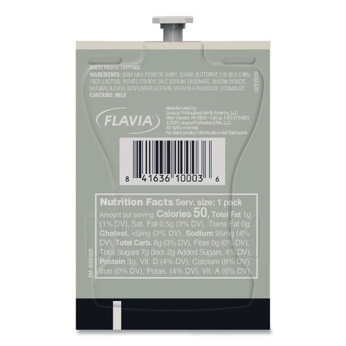 Image of FLAVIA® 48002 Dairy Milk Froth Powder Freshpack, 0.46 oz Pouch, 72/Carton