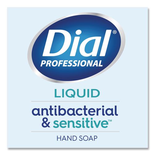 Image of Dial® Professional 1700035476 Antibacterial and Sensitive Fragrance-Free Liquid Hand Soap, Unscented, 11 oz Pump Bottle