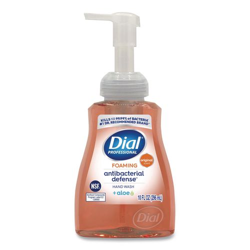 Image of Dial® Professional 1700035446 Original Antibacterial Defense Foaming Hand Wash, Original, 10 oz, 8/Carton