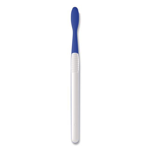 Image of Oral-B® 80787372 Essential Clean Toothbrush, Unscented, Blue/White, 72/Carton