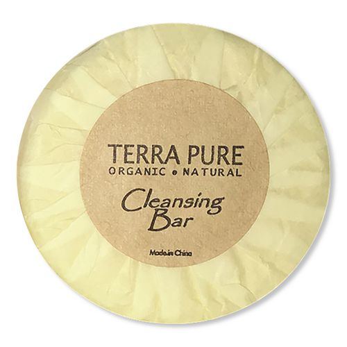 Image of Diversified Hospitality Solutions TPPWCB075 Terra Pure Cleansing Bar, Green Tea Lemongrass Scent, 0.6 oz Bar, 400/Carton